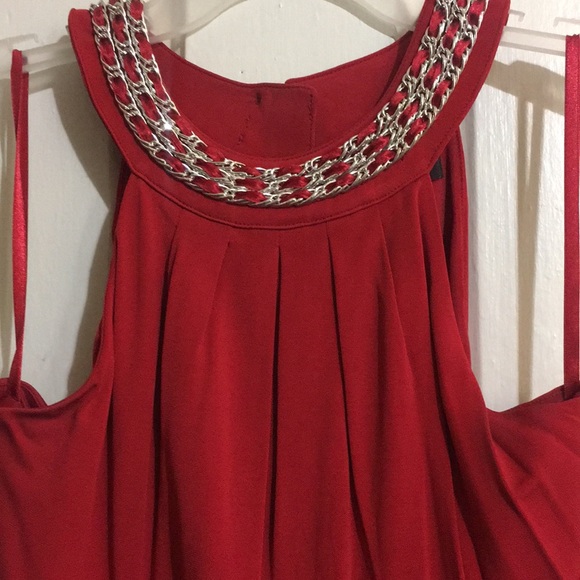 WH/BM Red Cocktail Dress SZ XS. 💋💋💃🏻💃🏻🔥🔥 - Picture 2 of 7